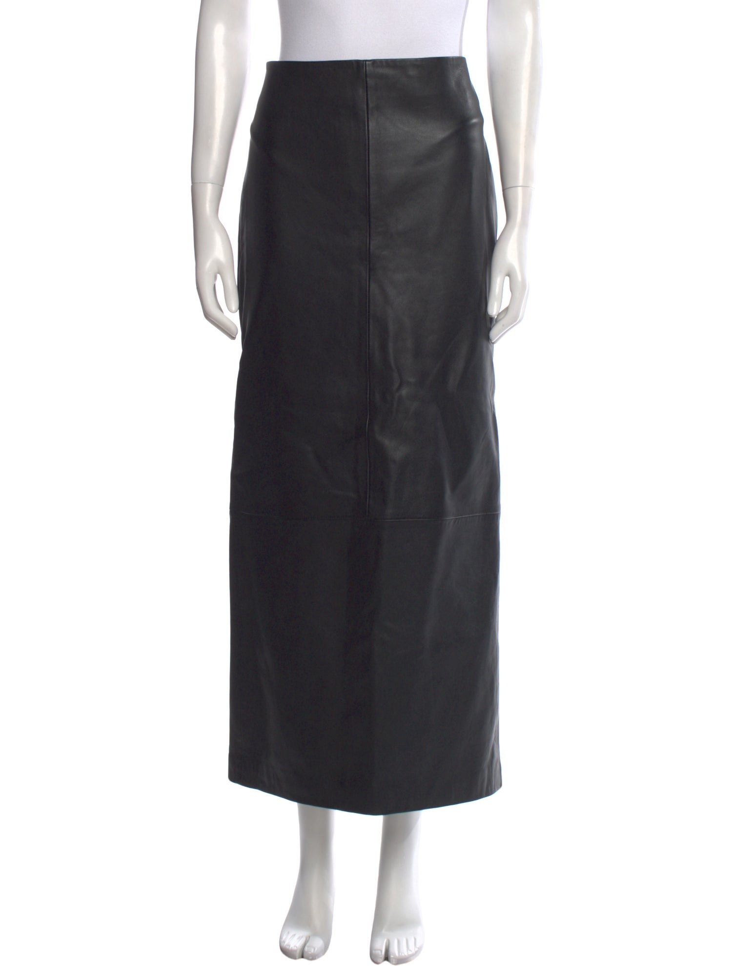 St. Agni Lamb Leather Midi Length Skirt w/ Tags