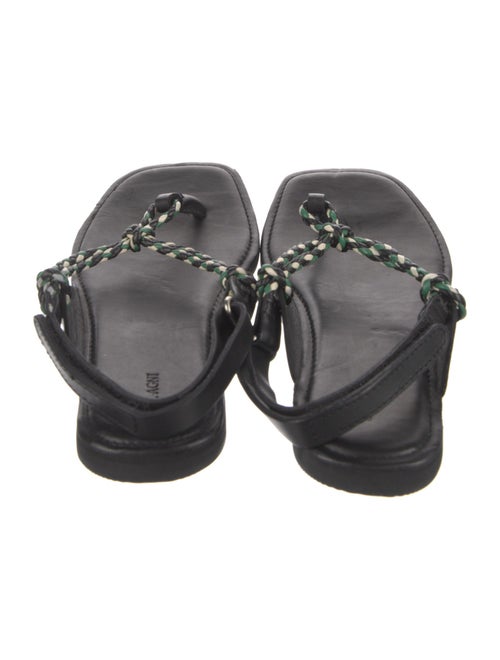 St. Agni Leather Patterned Slingback Sandals