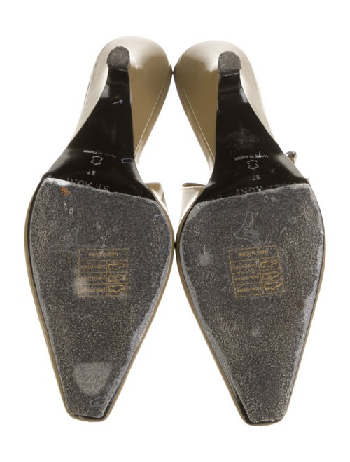 St. Agni Patent Leather Slingback Pumps