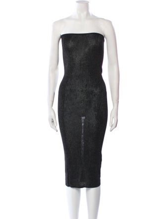 St. Agni Strapless Knee-Length Dress