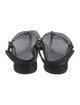 St. Agni Leather T-Strap Sandals