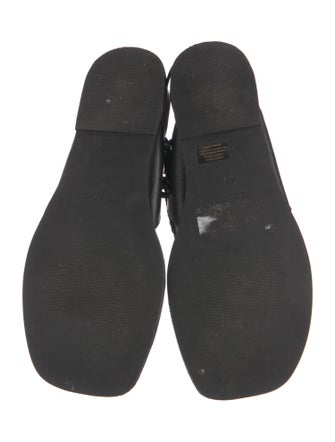 St. Agni Leather T-Strap Sandals