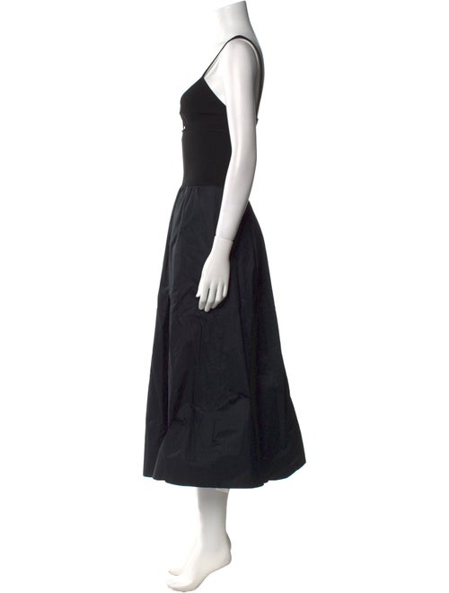 St. Agni V-Neck Midi Length Dress