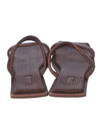 St. Agni Leather Slides