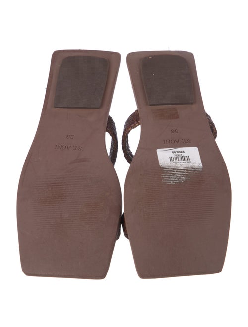 St. Agni Leather Slides