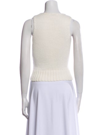 St. Agni Crew Neck Sleeveless Crop Top