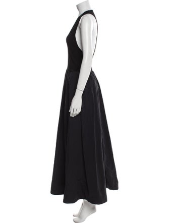 St. Agni Scoop Neck Long Dress