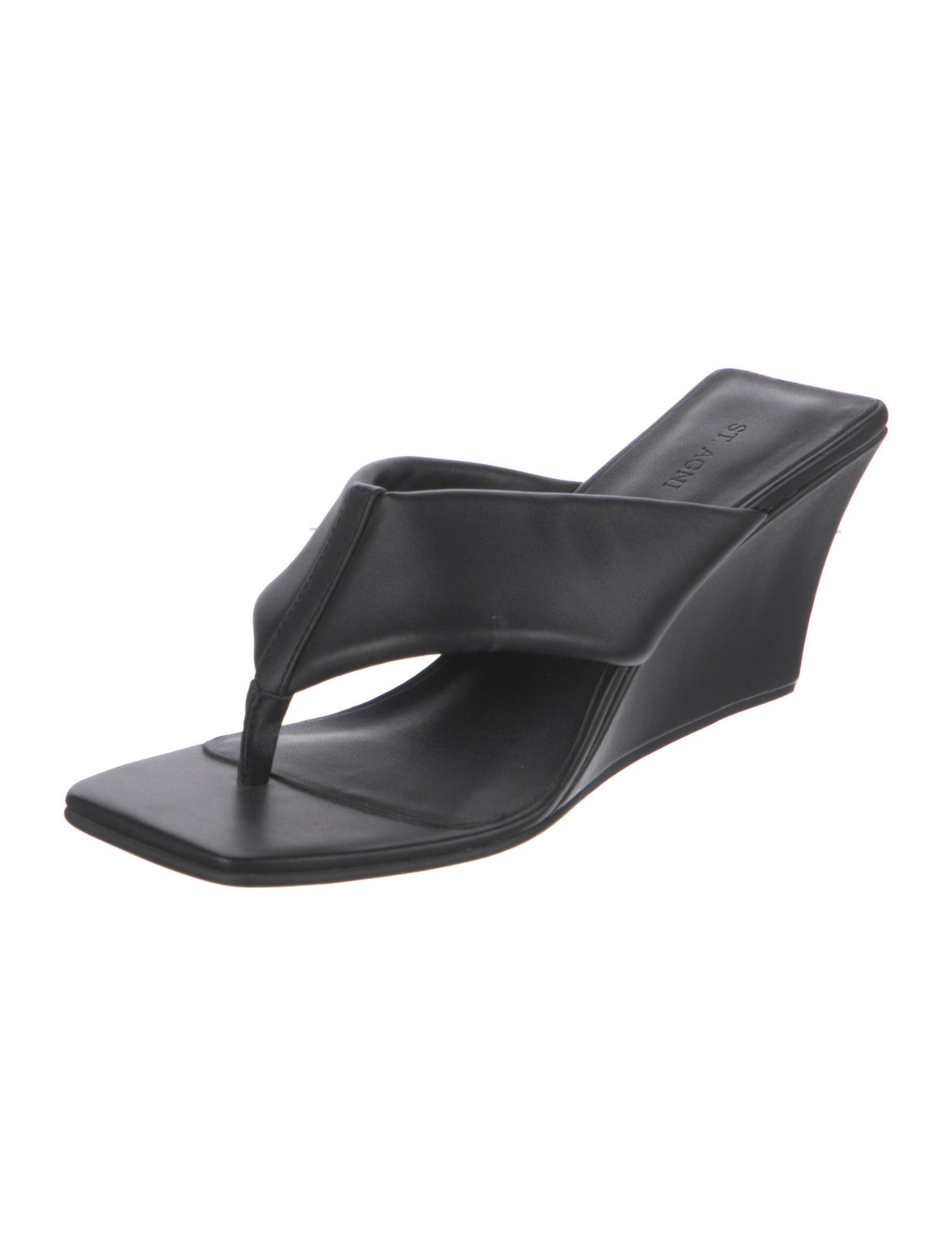 St. Agni Leather Slides
