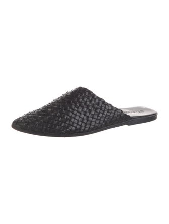 St. Agni Leather Braided Accents Mules