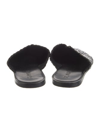 St. Agni Leather Braided Accents Mules