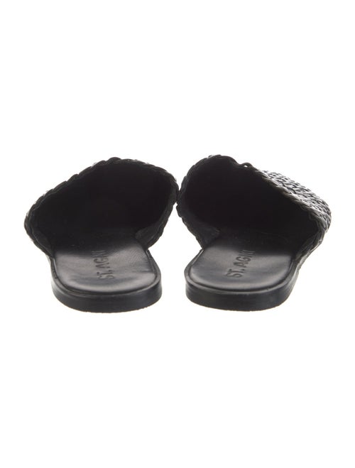 St. Agni Leather Braided Accents Mules