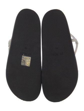 St. Agni Leather Slingback Sandals