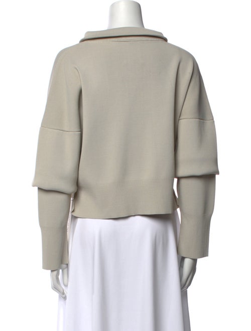 St. Agni V-Neck Long Sleeve Crop Top