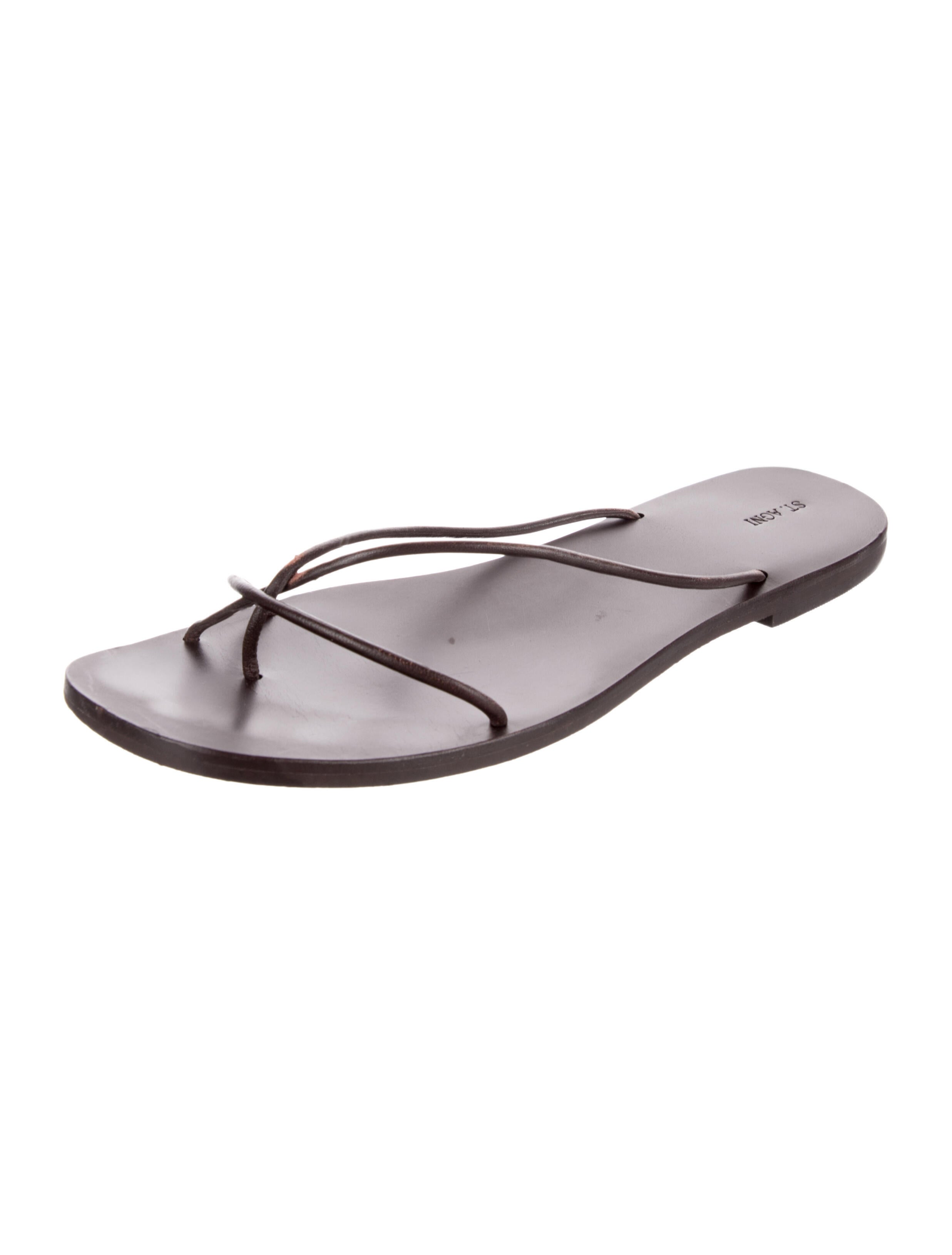St. Agni Leather Slides
