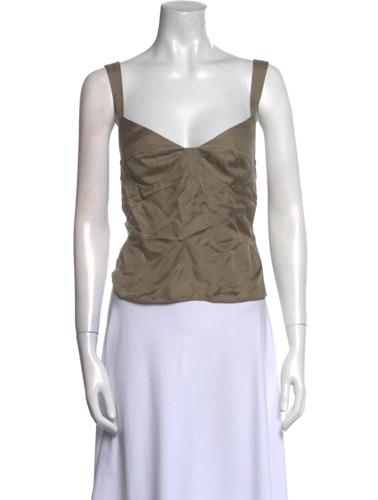 St. Agni V-Neck Sleeveless Crop Top w/ Tags
