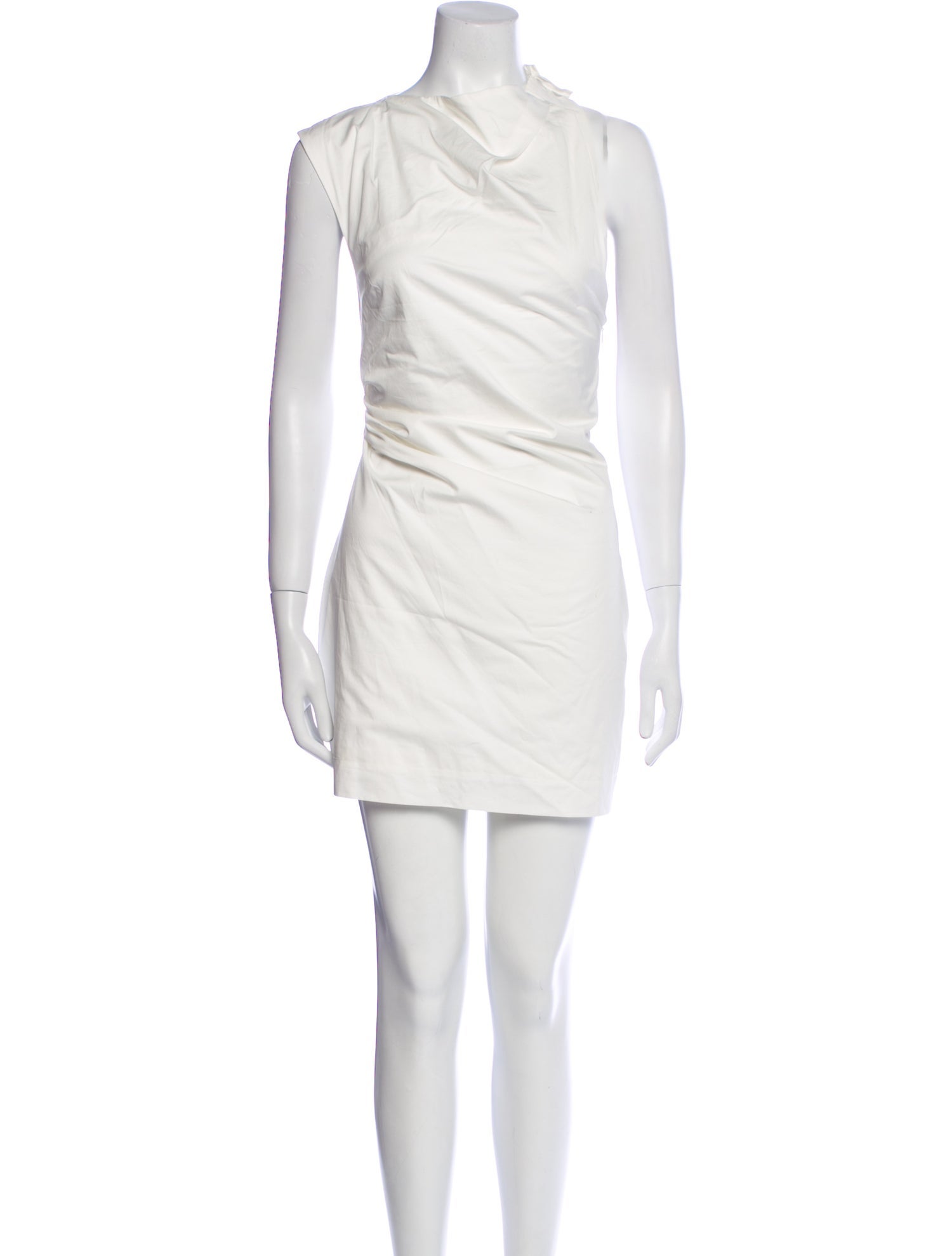 St. Agni Cowl Neck Mini Dress