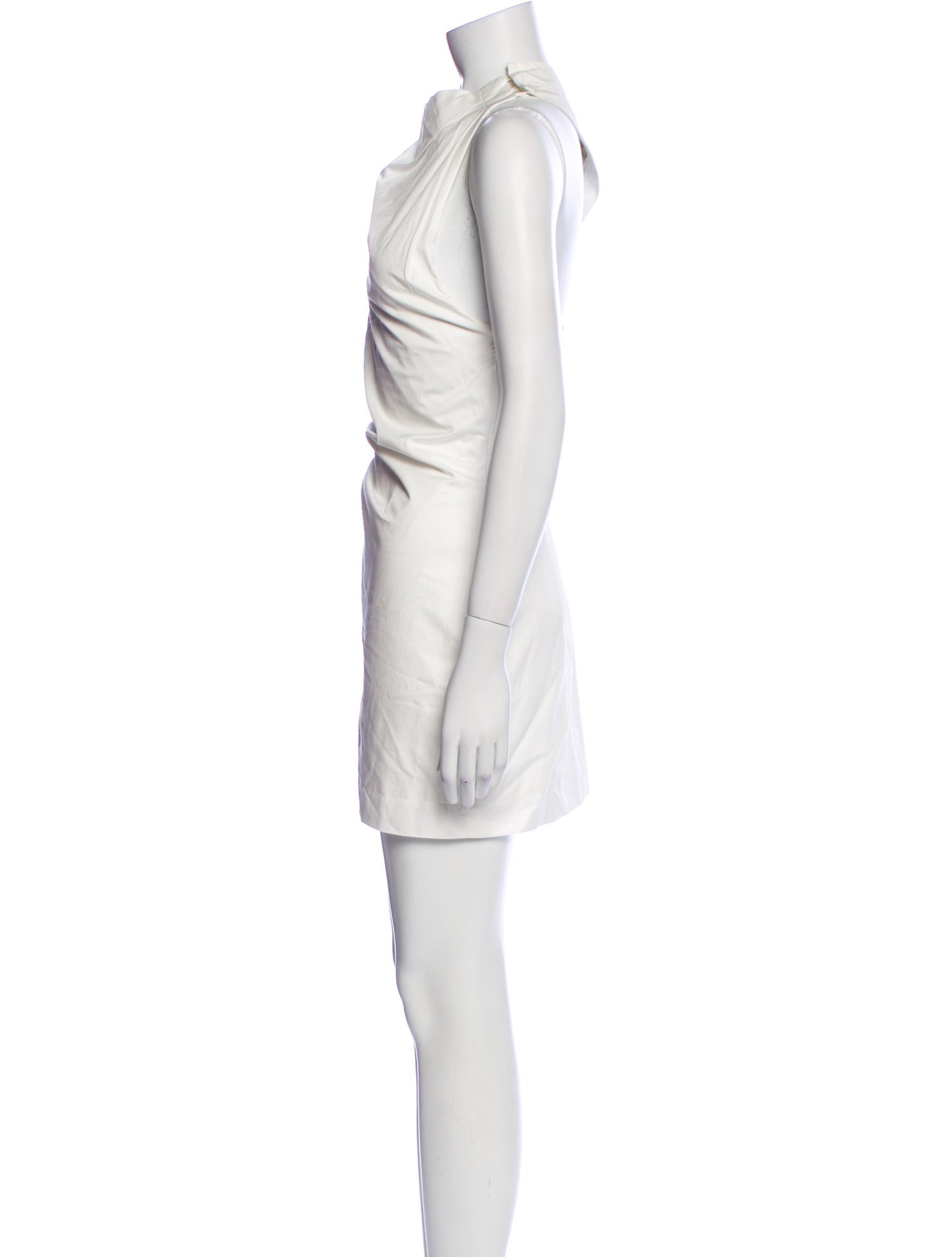 St. Agni Cowl Neck Mini Dress