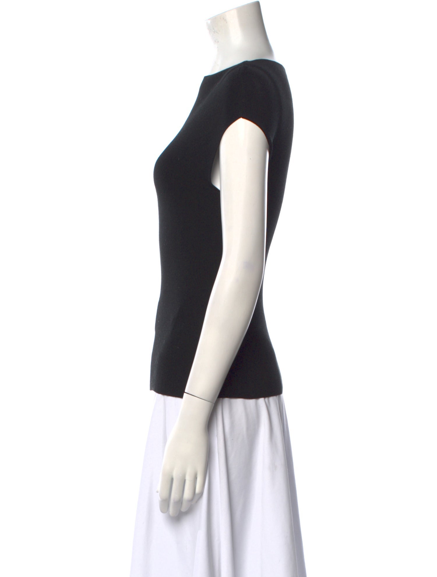 St. Agni Bateau Neckline Sleeveless Top