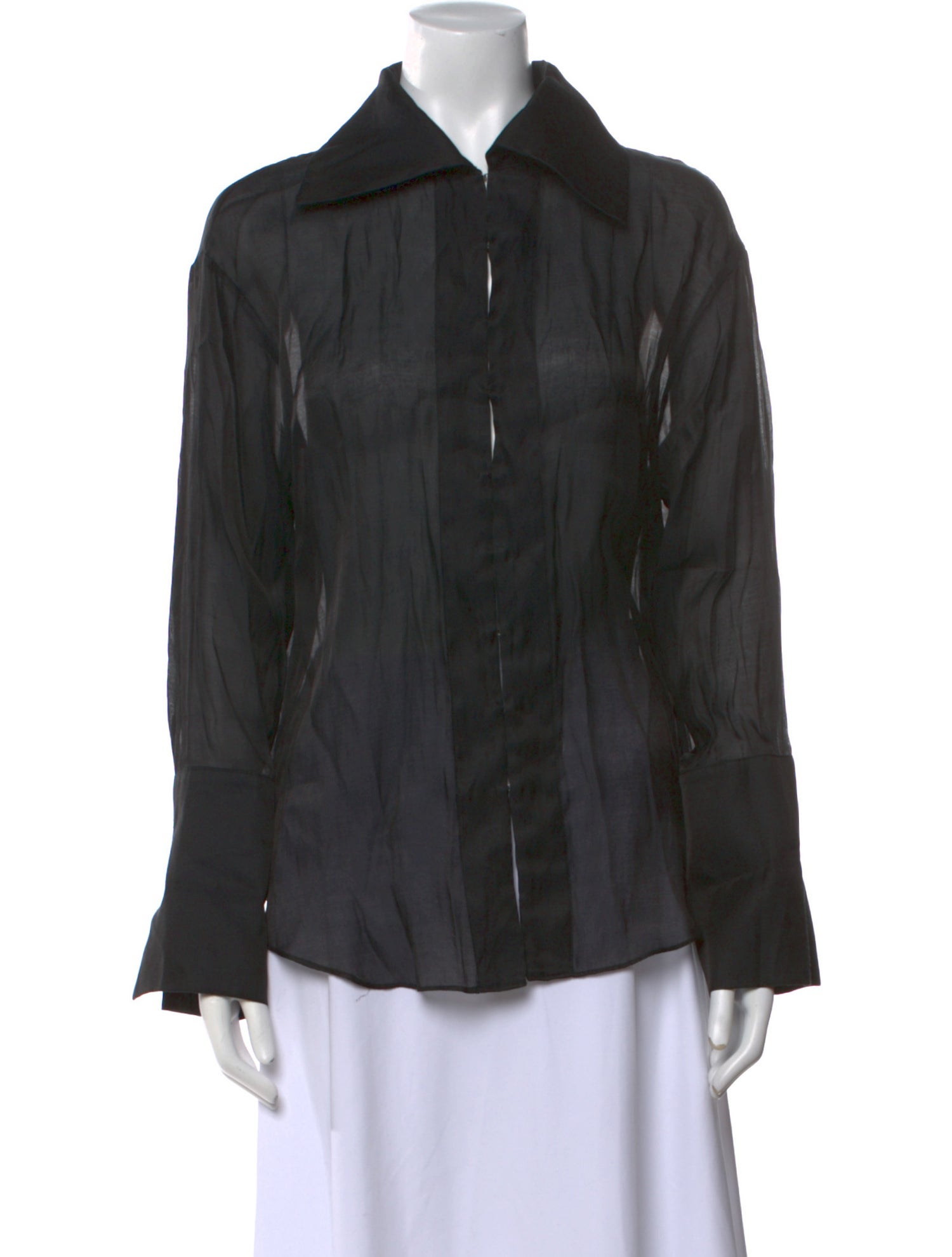 St. Agni Long Sleeve Button-Up Top