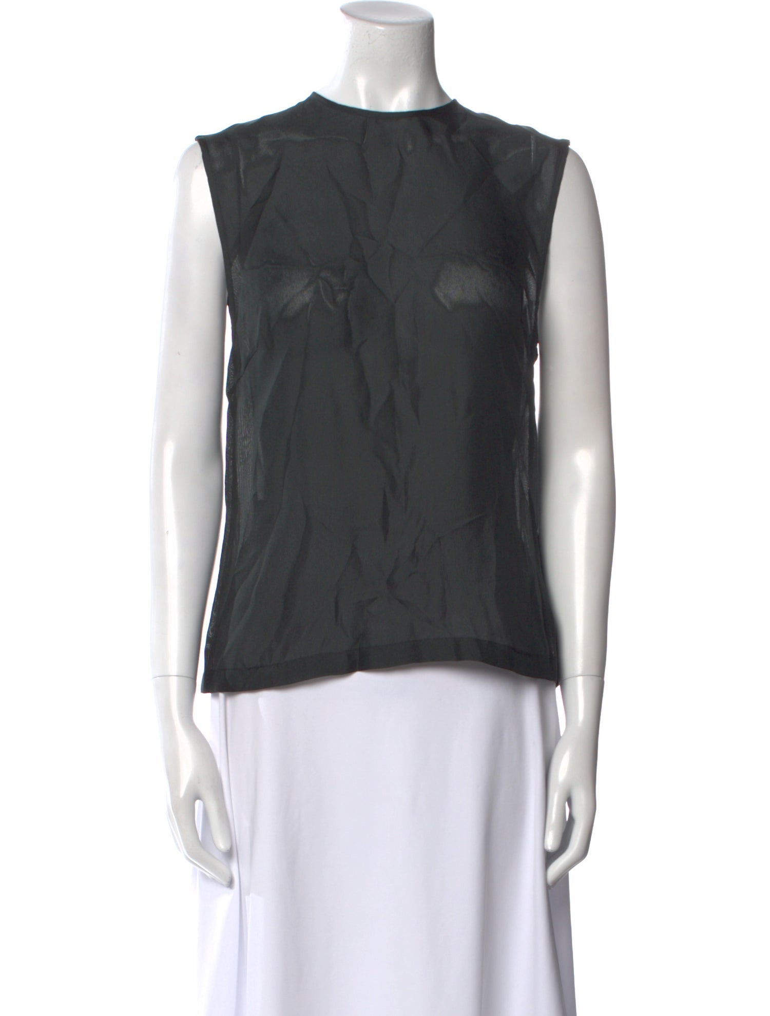 St. Agni Silk Crew Neck Top w/ Tags