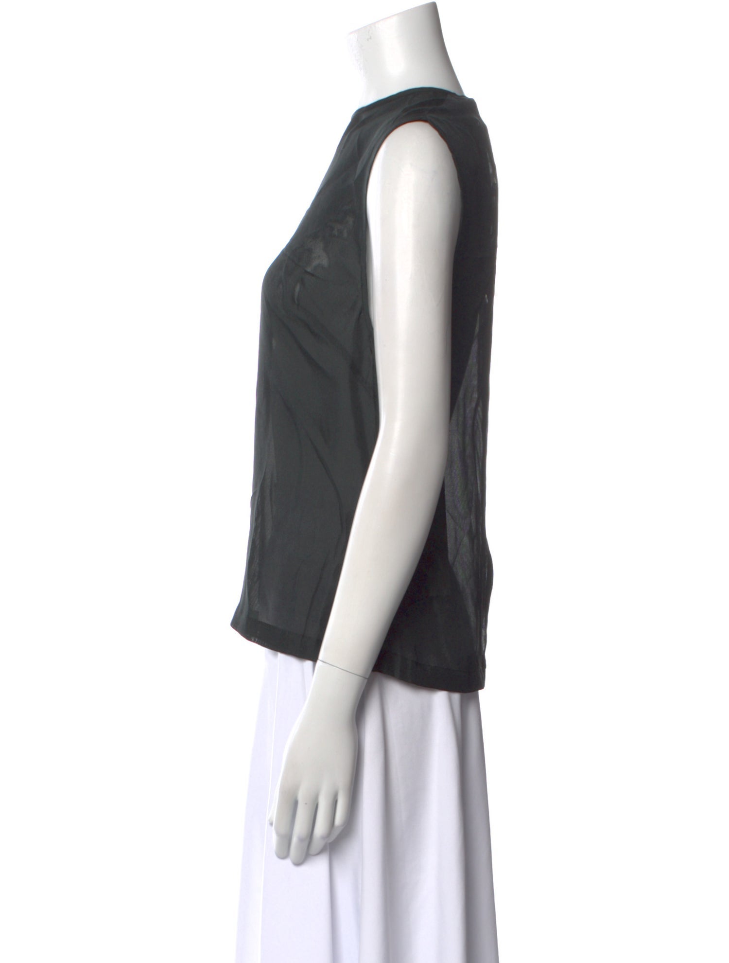 St. Agni Silk Crew Neck Top w/ Tags