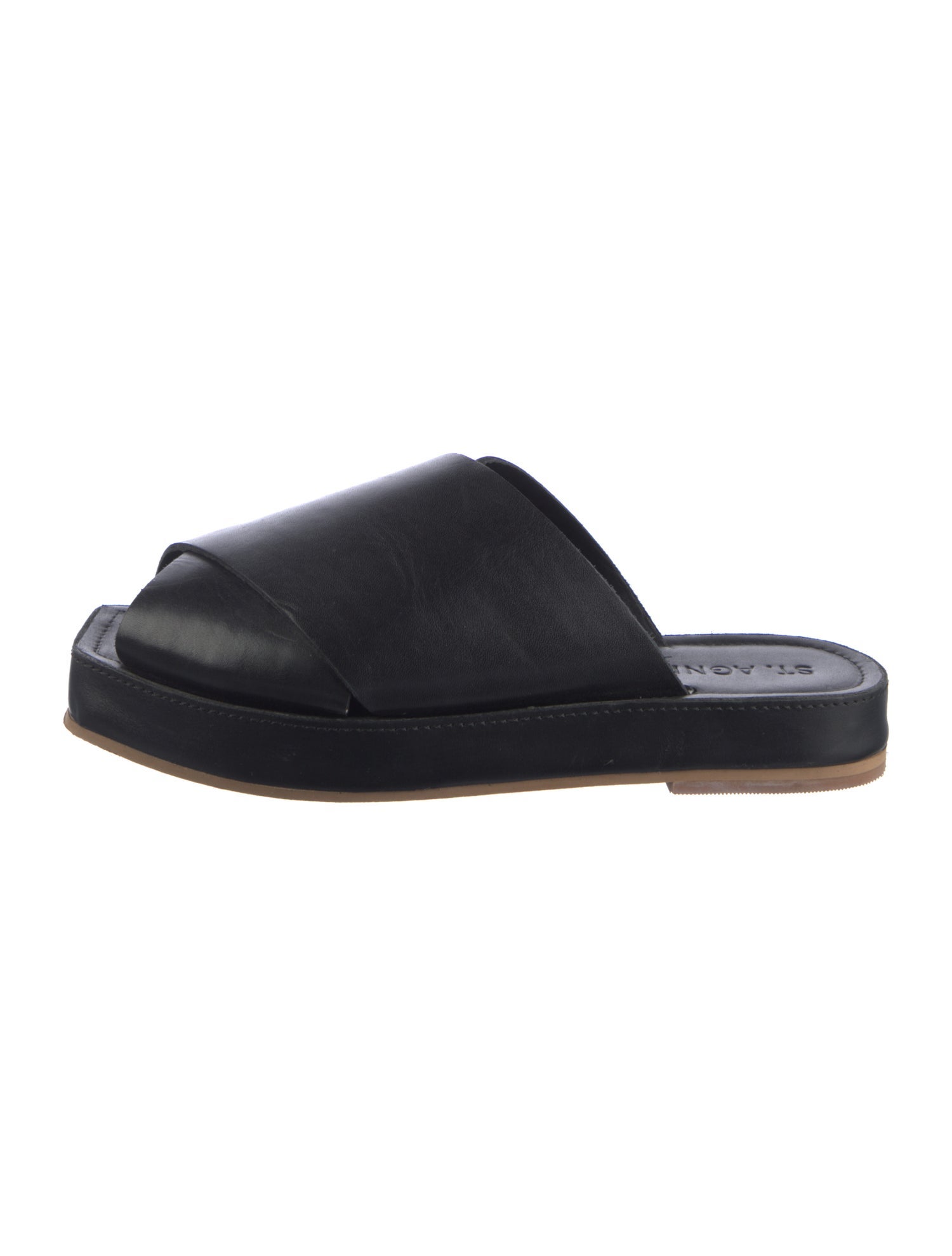 St. Agni Leather Slides