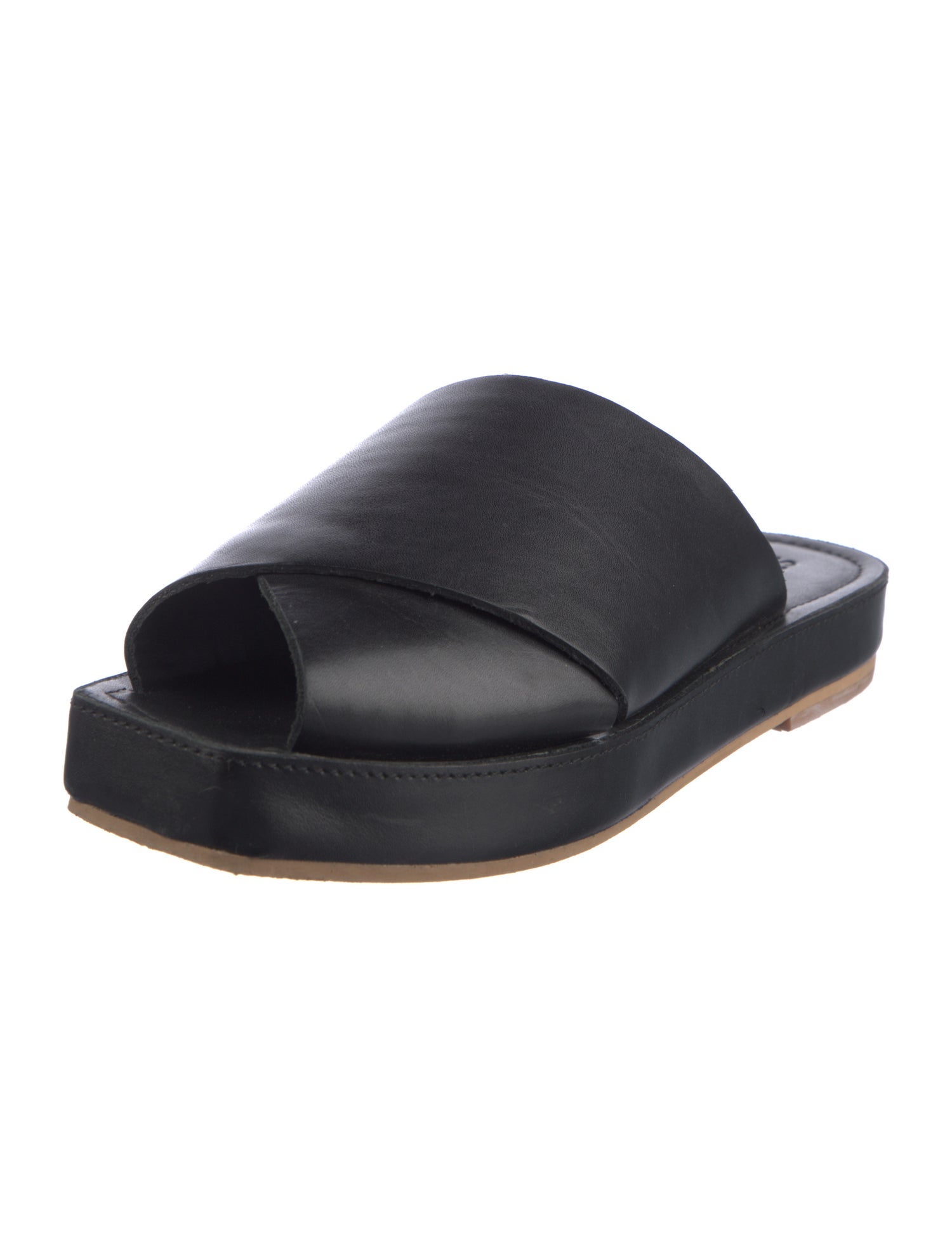 St. Agni Leather Slides