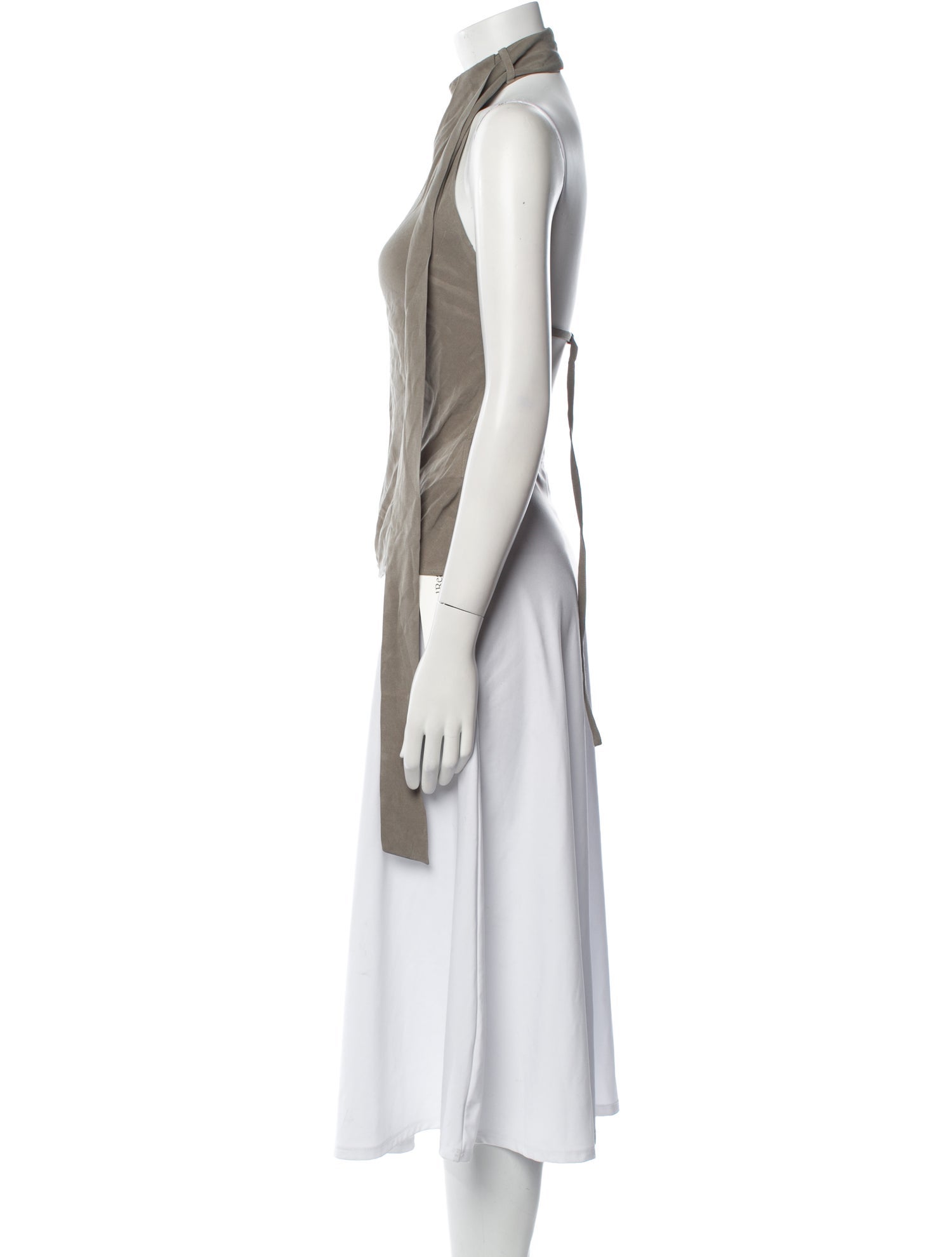 St. Agni Halterneck Sleeveless Crop Top