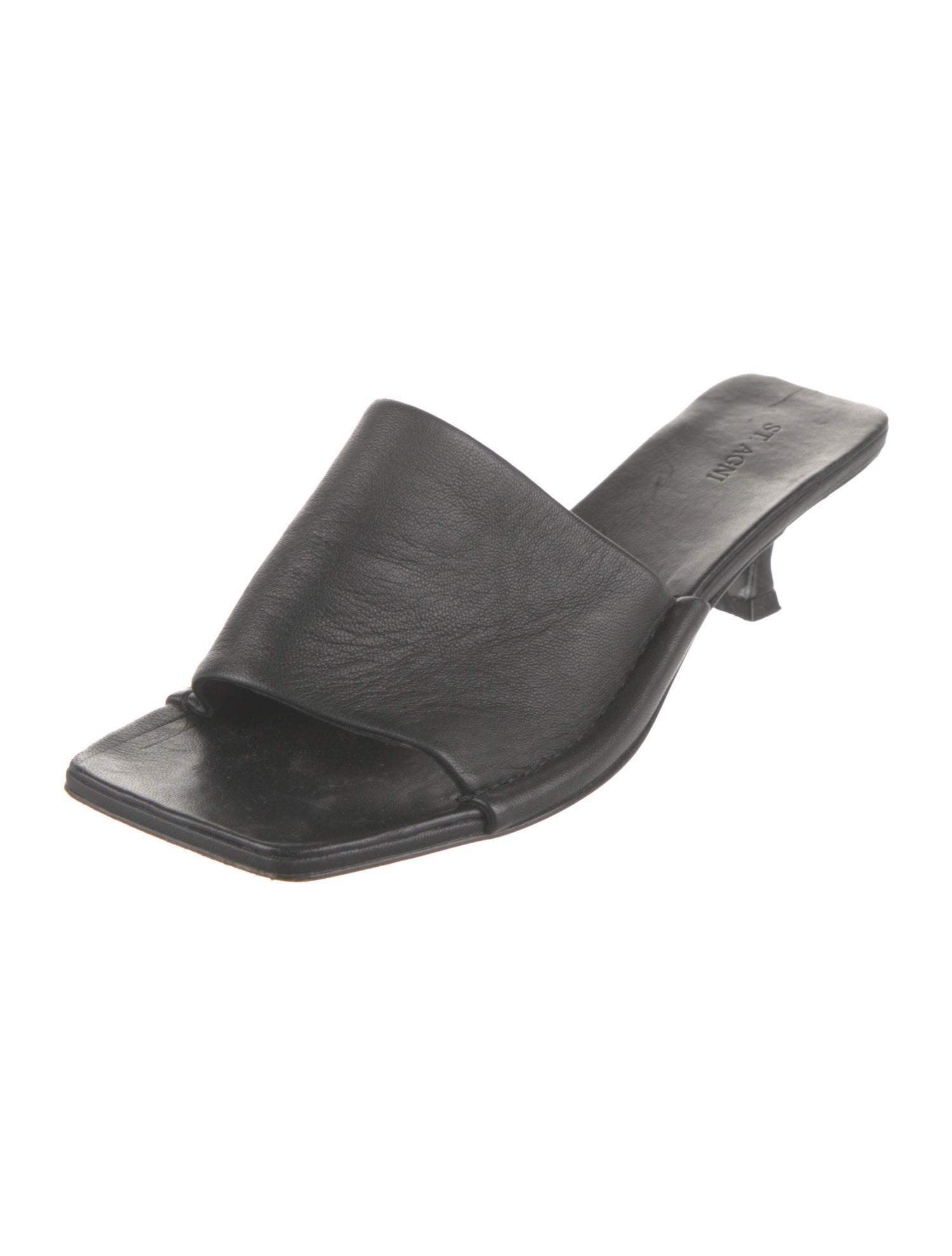 St. Agni Leather Slides