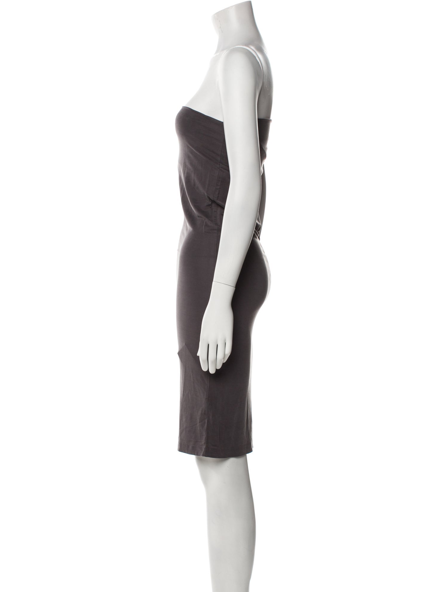 St. Agni Strapless Knee-Length Dress