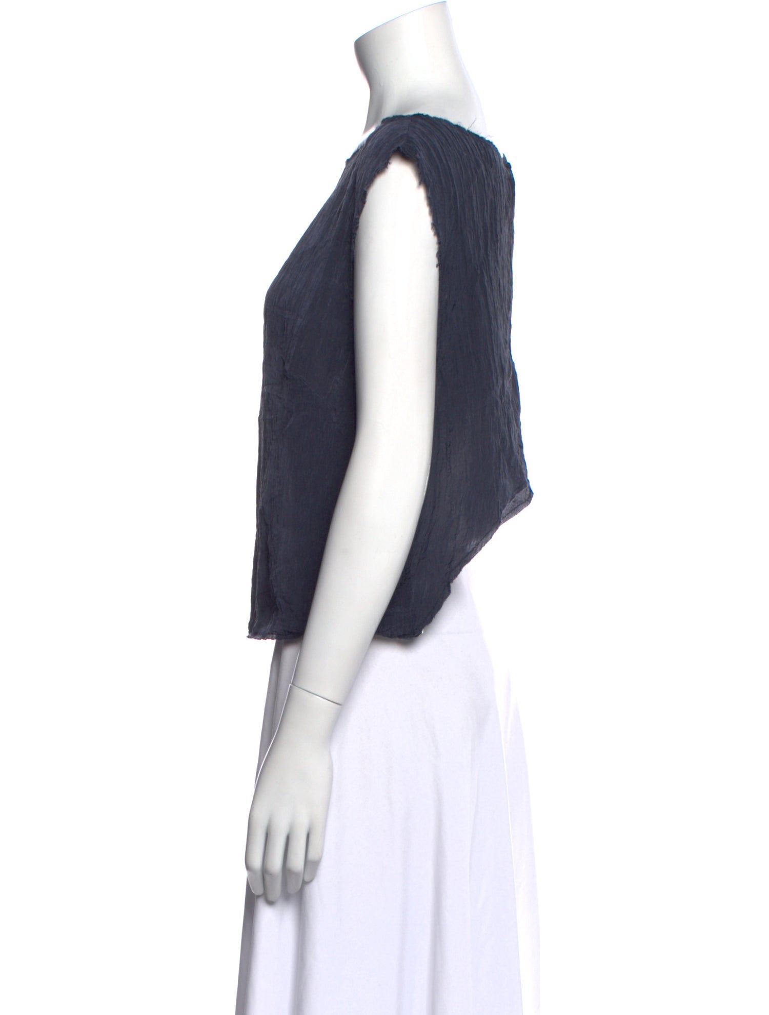 St. Agni Bateau Neckline Sleeveless Top