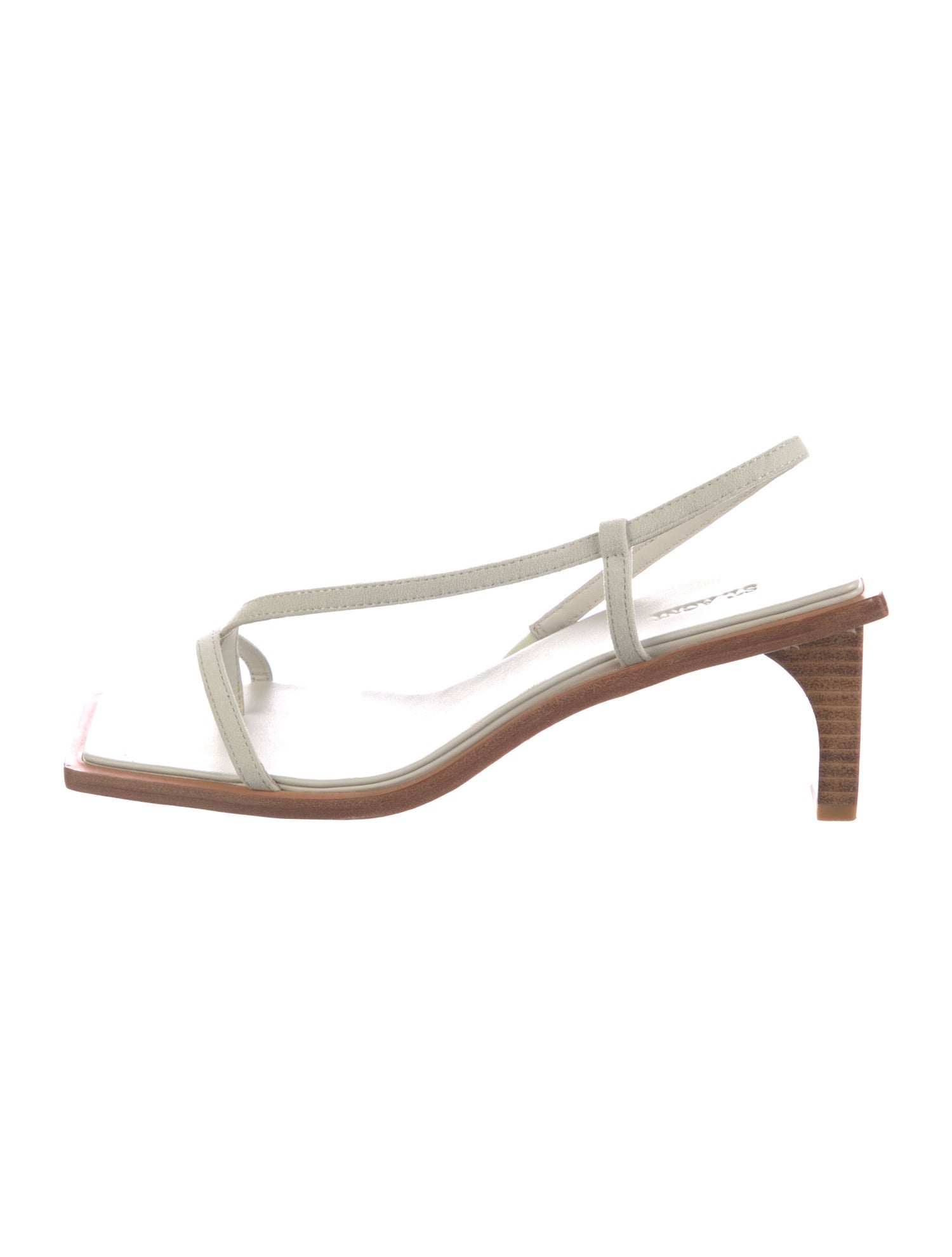 St. Agni Leather Slingback Sandals