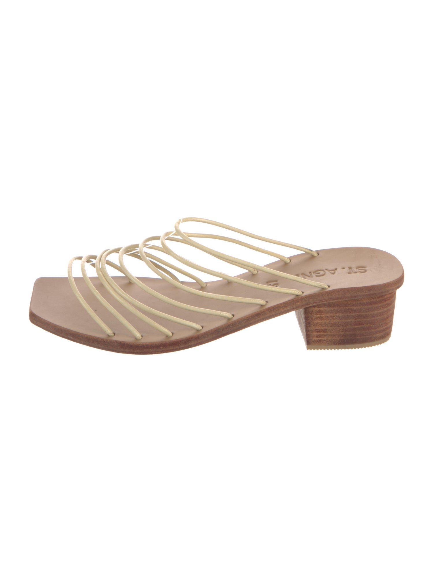 St. Agni Leather Slides