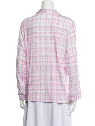 Stripe & Stare Plaid Print Pajamas