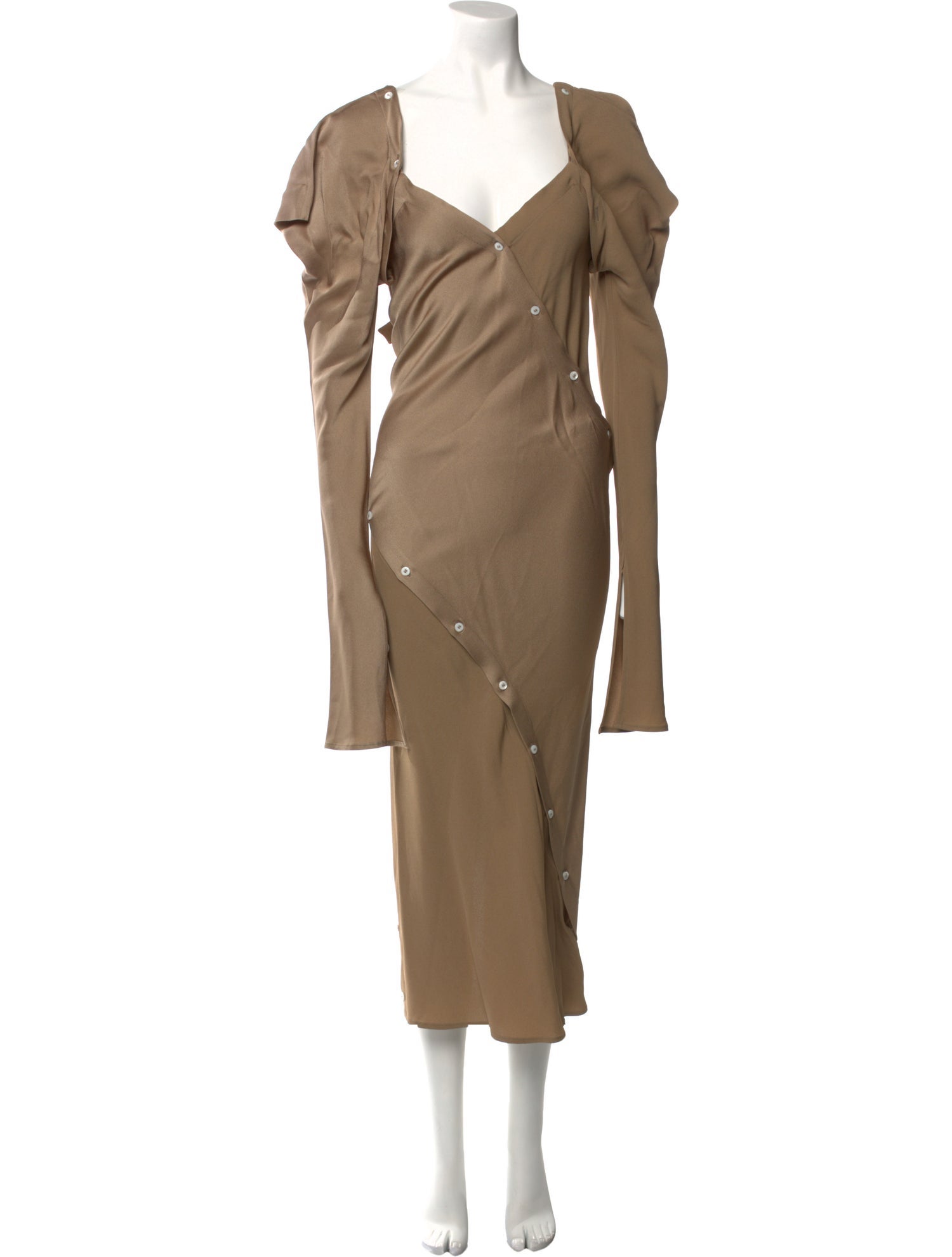 Setchu V-Neck Long Dress