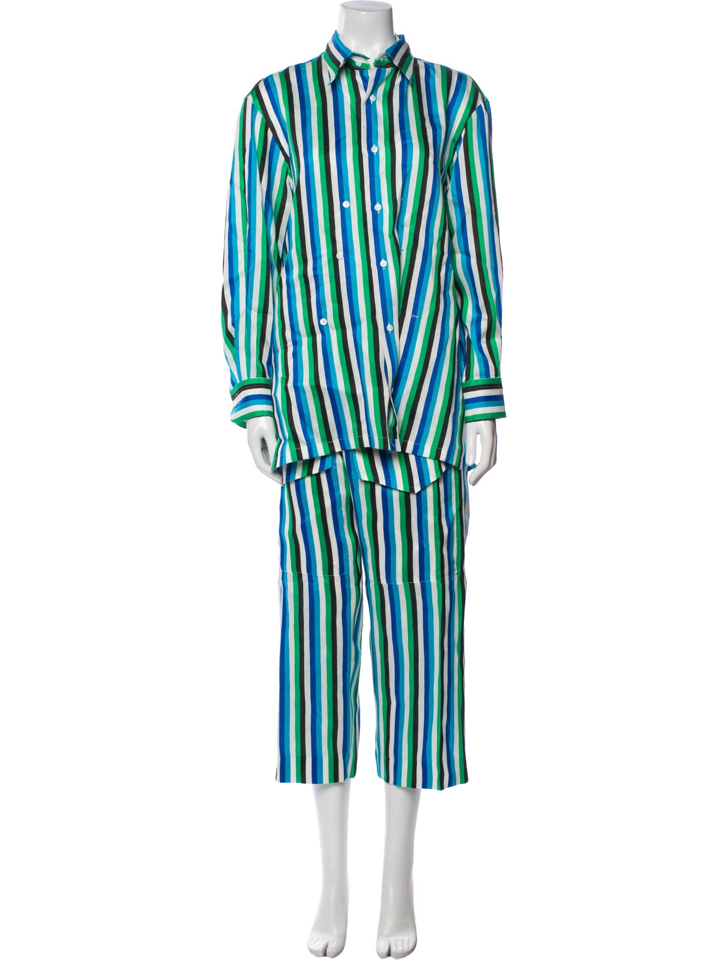 Setchu Linen Striped Pantsuit w/ Tags