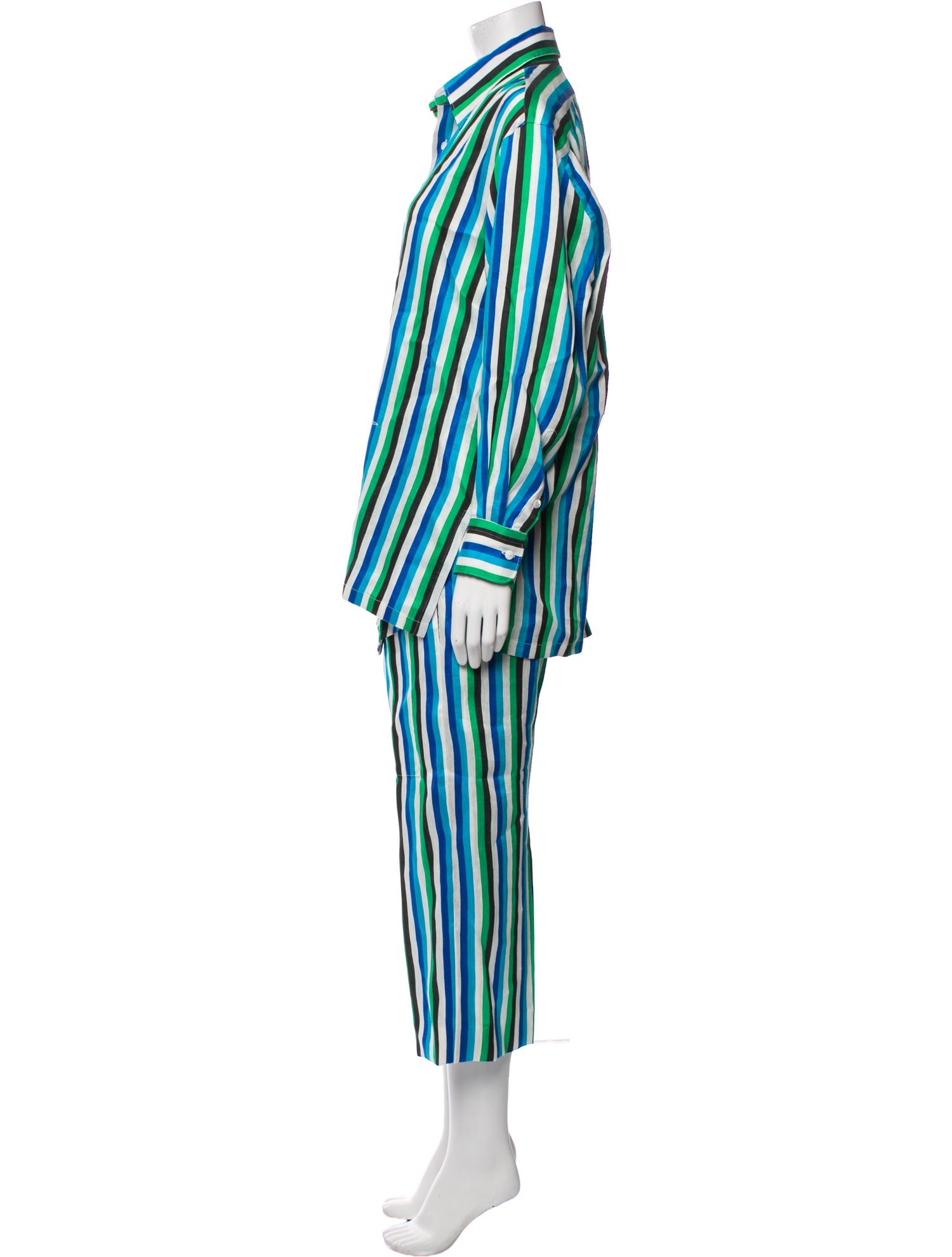 Setchu Linen Striped Pantsuit w/ Tags