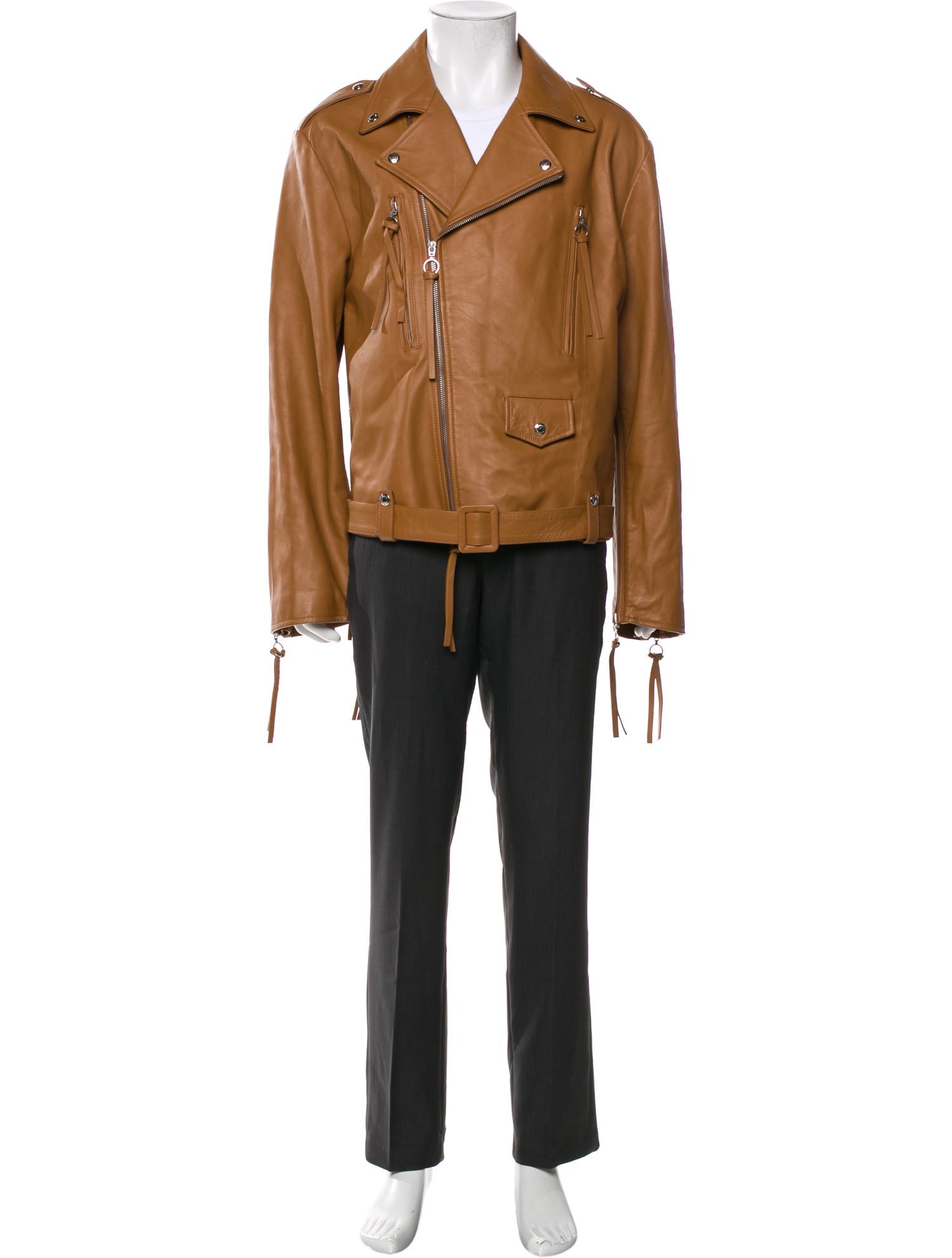 Setchu Leather Trench Coat