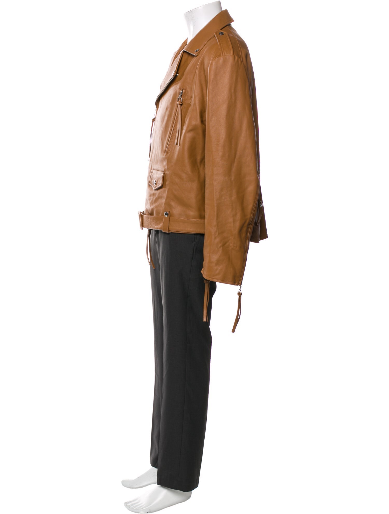 Setchu Leather Trench Coat