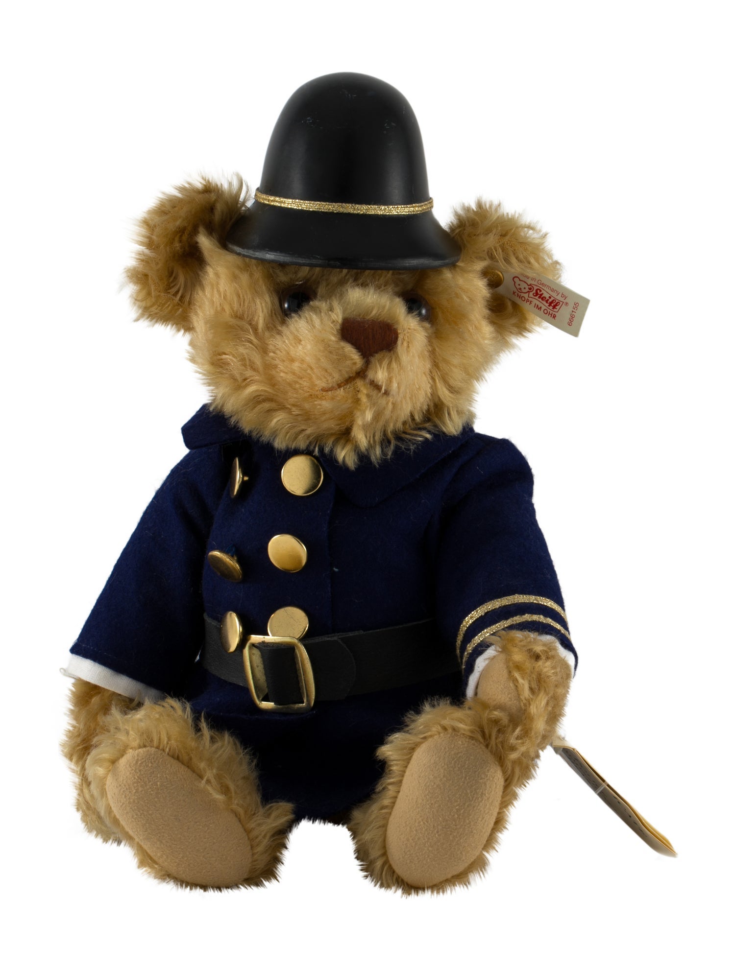 Steiff Limited Edition Tweed Roosevelt Police Commissioner Bear Plush -  Blue Figures, Collectibles - WSTEI21740 | The RealReal, image size:1500x1979