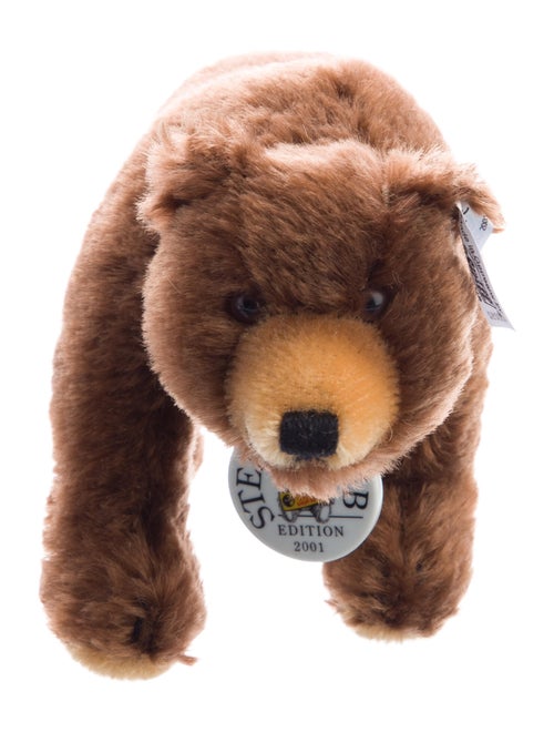 Steiff Club Edition 2001 Grumpy Brown Bear Plush