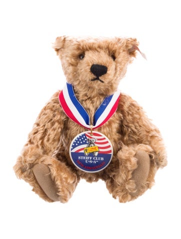 Steiff Decorative Accents Club USA 5th Anniversary Commemorative Limited Edition Sammi Plush Bear