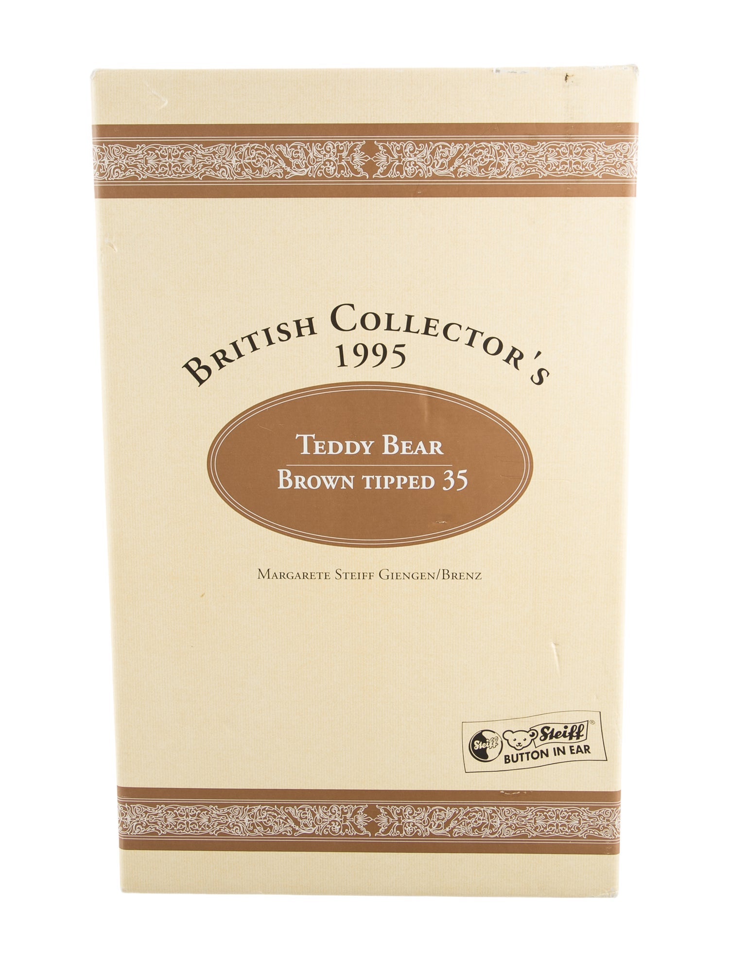 Steiff 1995 British Collector's Teddy Bear Plush