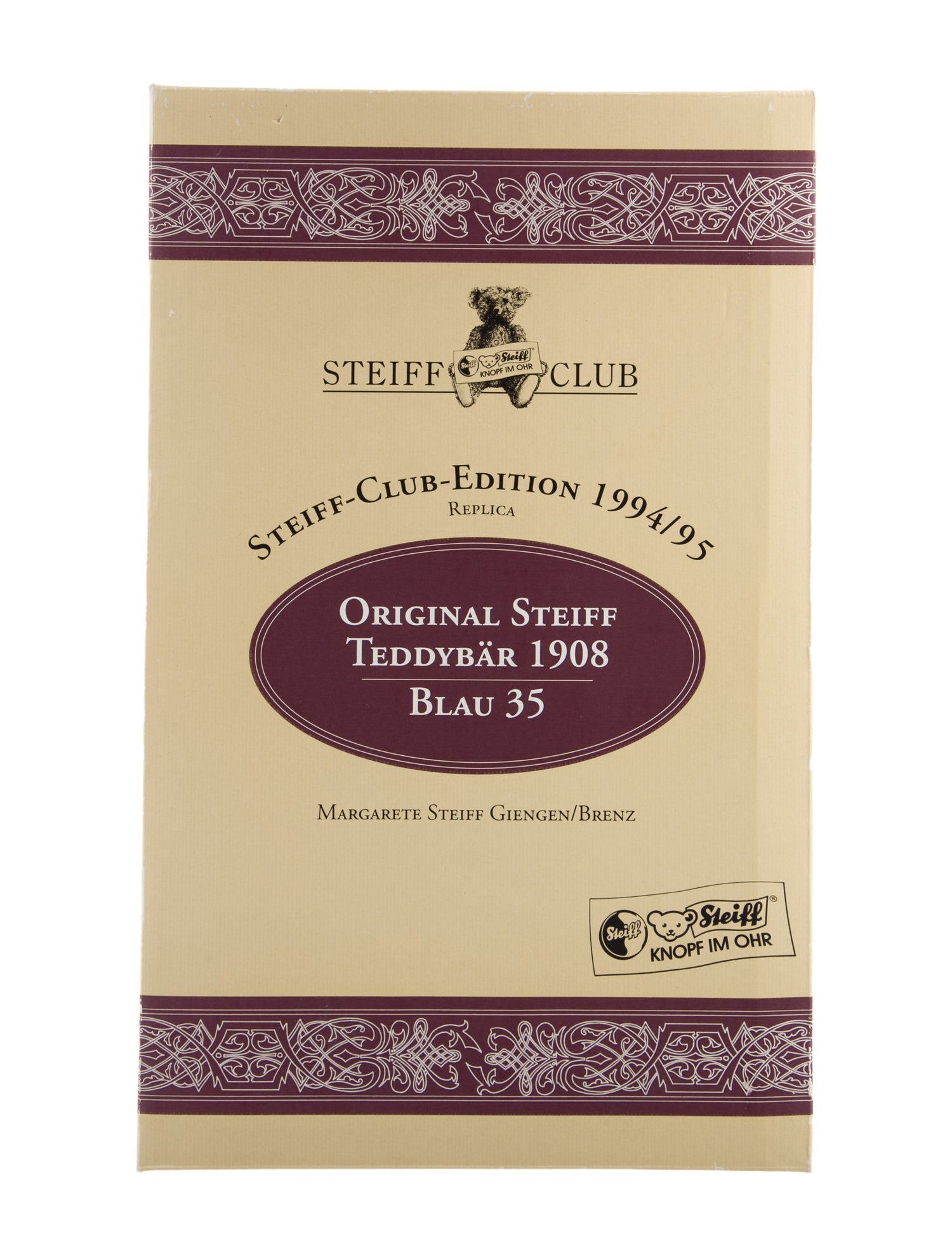 Steiff Club 1908 Teddy Bear Plush