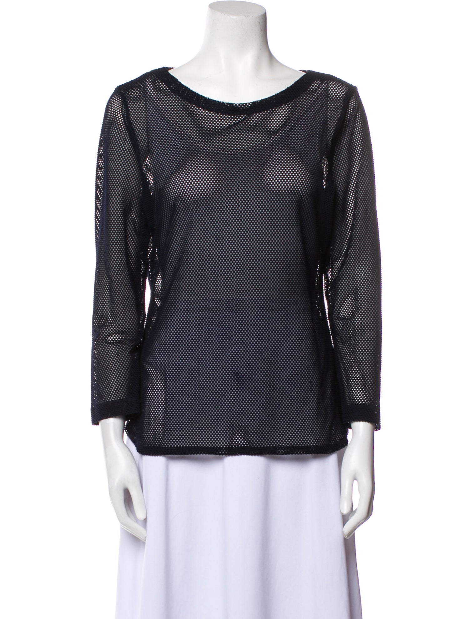 St. Emile Printed Bateau Neckline Blouse