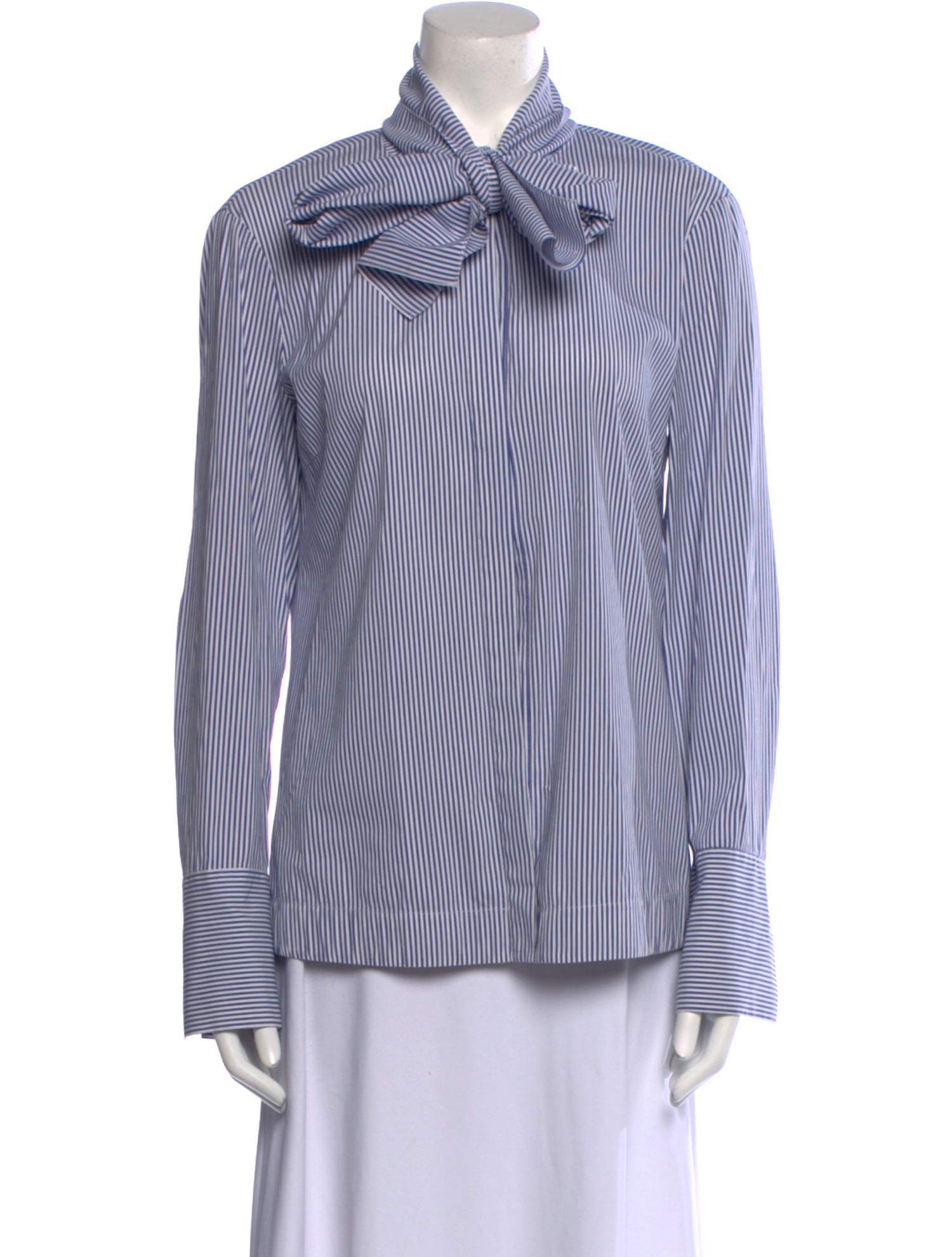 St. Emile Striped Long Sleeve Button-Up Top