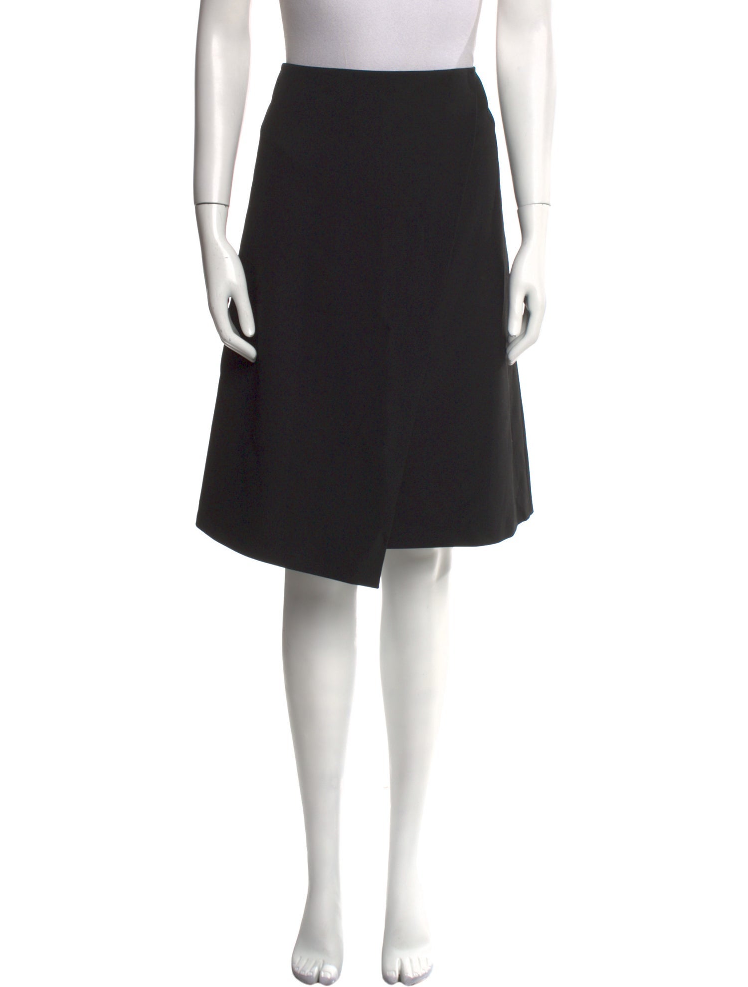 St. Emile Pleated Accents Knee-Length Skirt