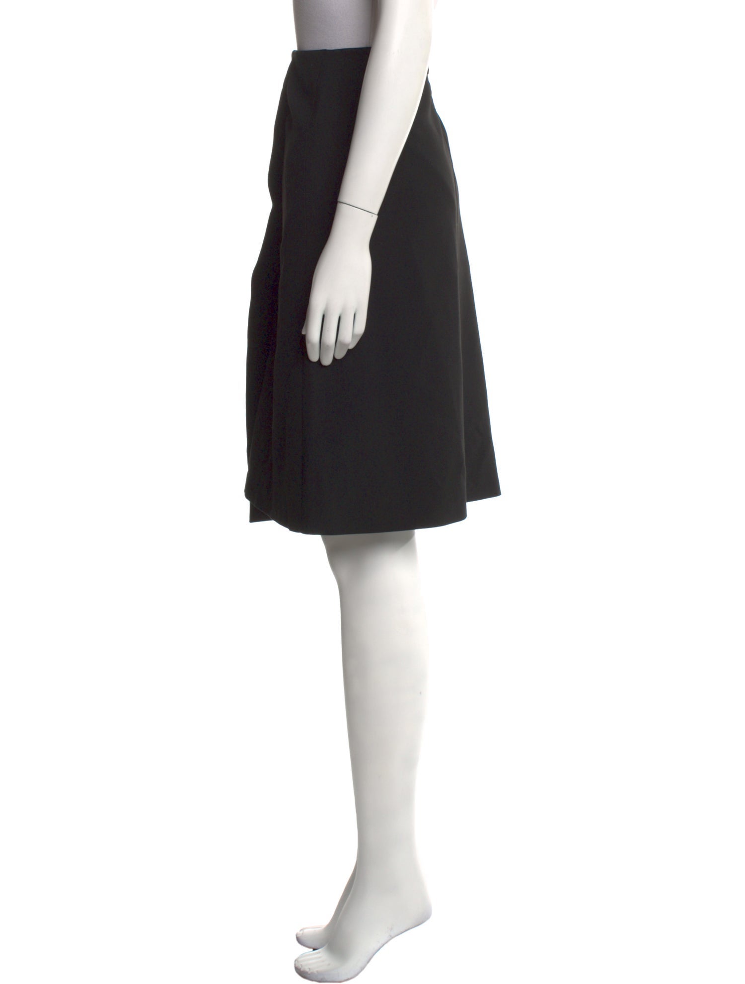 St. Emile Pleated Accents Knee-Length Skirt