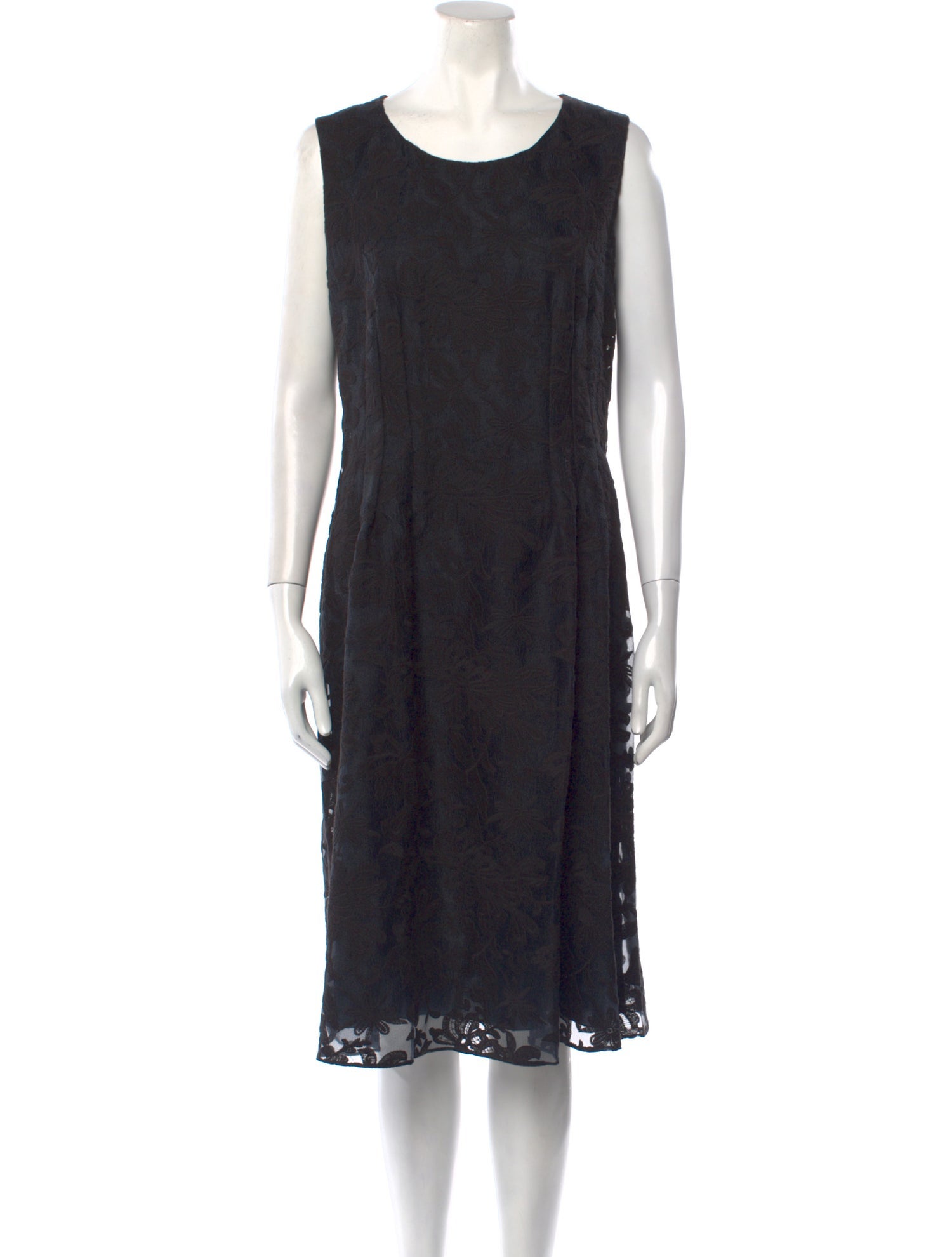 St. Emile Scoop Neck Midi Length Dress