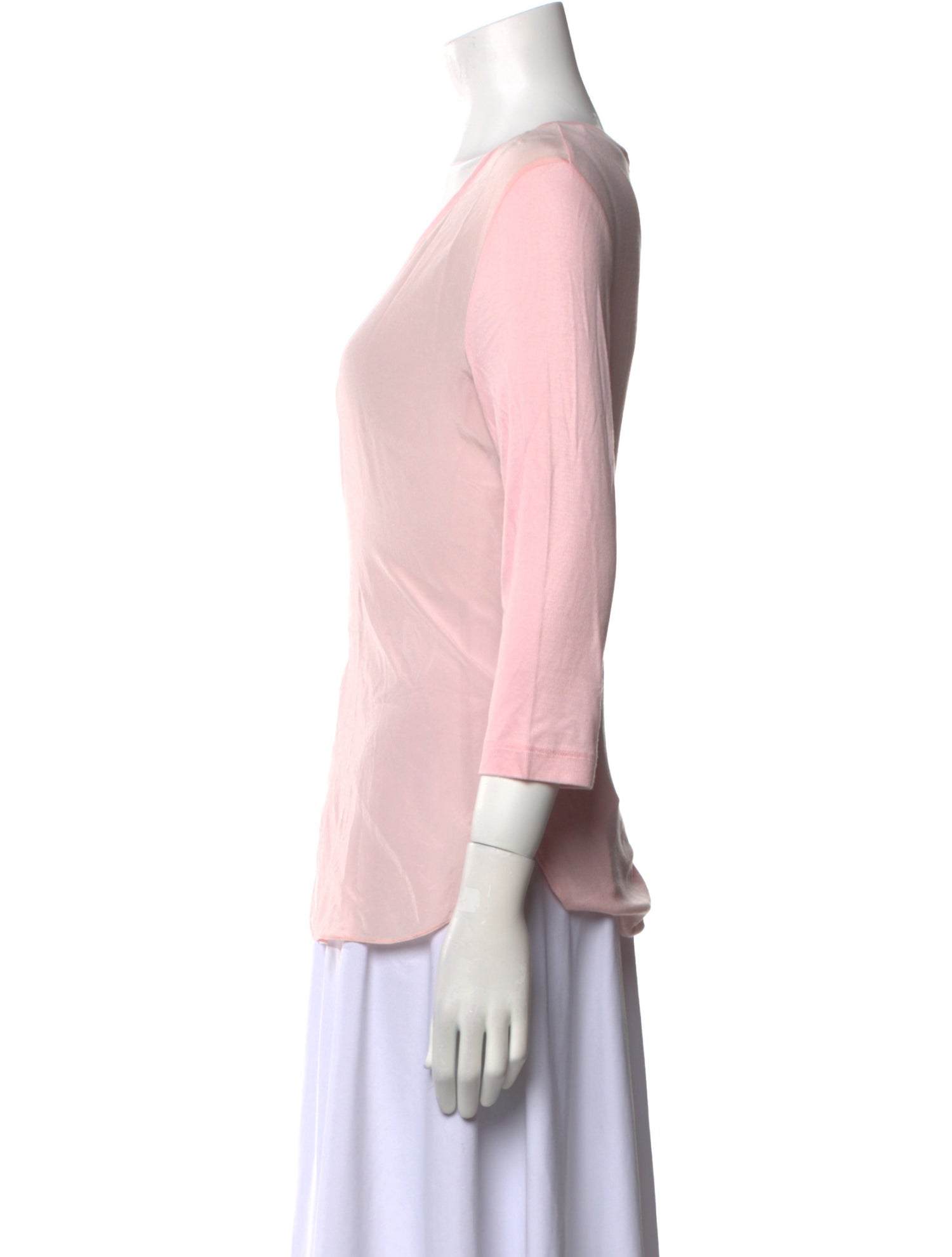 St. Emile Silk Scoop Neck T-Shirt